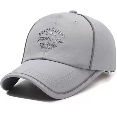 INF Baseballkappe - Atmungsaktiv & Sonnenschutz Grau INF Baseballkappe - Atmungsaktiv & Sonnenschutz Grau