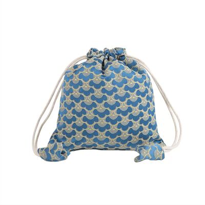 INF Vintage Schmuckbeutel, Samtbeutel mit Kordelzug für Armbänder, buddhistische Perlen Blau INF Vintage Schmuckbeutel, Samtbeutel mit Kordelzug für Armbänder, buddhistische Perlen Blau