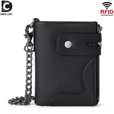 INF Echtleder RFID-Schutz Bifold Geldbörse für Herren & Damen INF Echtleder RFID-Schutz Bifold Geldbörse für Herren & Damen