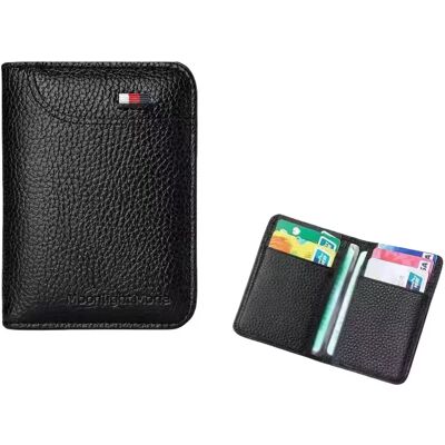 INF Schlanker, minimalistischer Kartenhalter für Bankkarten und Ausweise Schwarz INF Schlanker, minimalistischer Kartenhalter für Bankkarten und Ausweise Schwarz