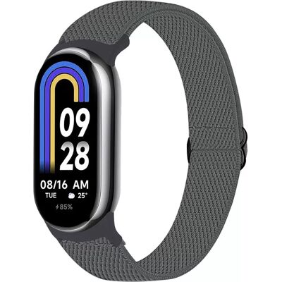 INF Elastisches Nylon-Uhrenarmband für Xiaomi 8/9 (14 mm) Dunkelgrau INF Elastisches Nylon-Uhrenarmband für Xiaomi 8/9 (14 mm) Dunkelgrau