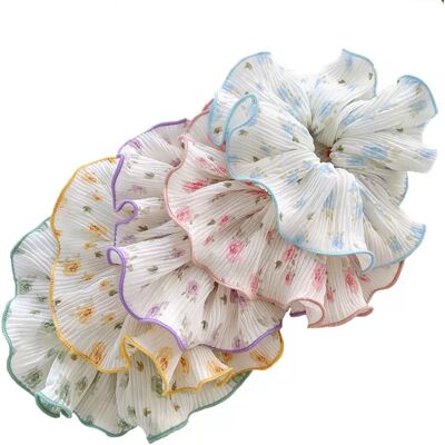 INF Floral Chiffon Scrunchies Haargummi - 5 Stück Haaraccessoires INF Floral Chiffon Scrunchies Haargummi - 5 Stück Haaraccessoires