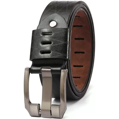 INF Herren PU Leder Gürtel mit Dornschließe, 120cm - Klassischer Stil INF Herren PU Leder Gürtel mit Dornschließe, 120cm - Klassischer Stil
