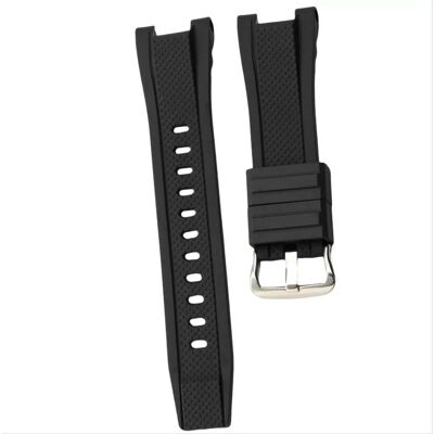 INF Schwarzes Silikon-Uhrenarmband kompatibel mit Casio GST-W300/400G/B100 INF Schwarzes Silikon-Uhrenarmband kompatibel mit Casio GST-W300/400G/B100