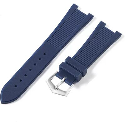 INF Silikon-Uhrenarmband kompatibel mit PP Patek Philippe Nautilus 5711 5712G Dunkelblau INF Silikon-Uhrenarmband kompatibel mit PP Patek Philippe Nautilus 5711 5712G Dunkelblau