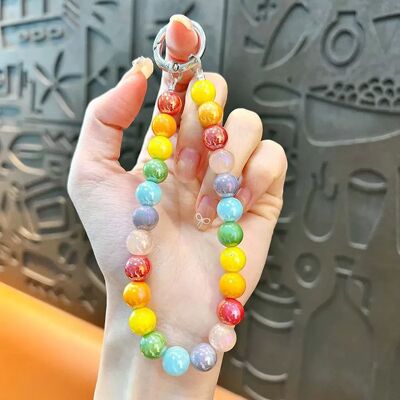 INF Regenbogen Candy Dopamin Perlen Handy Charm Kette - Acryl Schlüsselanhänger Taschenanhänger INF Regenbogen Candy Dopamin Perlen Handy Charm Kette - Acryl Schlüsselanhänger Taschenanhänger