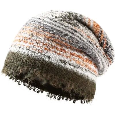 INF Warme Ohrenschutz Mütze Wollmischung Strickmütze Trendige Farbverlauf Strickmütze INF Warme Ohrenschutz Mütze Wollmischung Strickmütze Trendige Farbverlauf Strickmütze