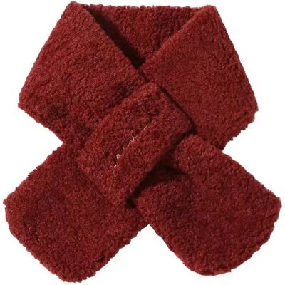 INF Sherpa Fleece Schal - Winter Verdickter Warmer Nackenwärmer, Weicher & Gemütlicher Nackenschutz Weinrot INF Sherpa Fleece Schal - Winter Verdickter Warmer Nackenwärmer, Weicher & Gemütlicher Nackenschutz Weinrot