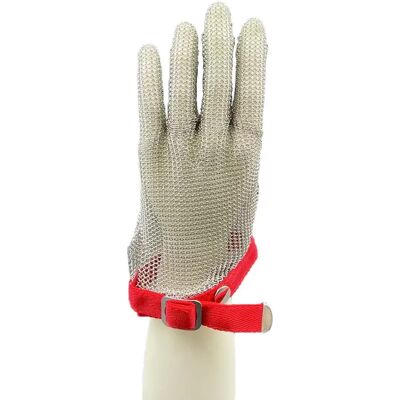 INF Schnittfeste Handschuhe mit Nylon-Armband – 316L Edelstahlgewebe für Lebensmittelverarbeitung, Metallschneiden INF Schnittfeste Handschuhe mit Nylon-Armband – 316L Edelstahlgewebe für Lebensmittelverarbeitung, Metallschneiden
