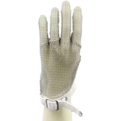 INF 316L Edelstahl Schnittfester Handschuh mit Nylon-Handgelenkband – Verbesserter Handschutz INF 316L Edelstahl Schnittfester Handschuh mit Nylon-Handgelenkband – Verbesserter Handschutz