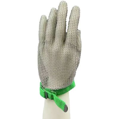 INF 316L Edelstahl Schnittfester Handschuh mit Nylon-Handgelenkband – Überlegener Handschutz INF 316L Edelstahl Schnittfester Handschuh mit Nylon-Handgelenkband – Überlegener Handschutz