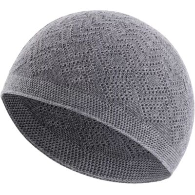 INF Einfarbige, atmungsaktive, hohle Schlupfmütze - Leichte & Thermische Strickmütze Grau INF Einfarbige, atmungsaktive, hohle Schlupfmütze - Leichte & Thermische Strickmütze Grau