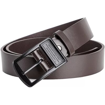 INF Herren PU Ledergürtel mit Dornschließe - Vintage-Stil für Jeans Kaffee INF Herren PU Ledergürtel mit Dornschließe - Vintage-Stil für Jeans Kaffee