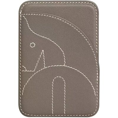 INF Magnetische PU Leder Handy Kartenhalter Geldbörse mit Standfunktion Grau INF Magnetische PU Leder Handy Kartenhalter Geldbörse mit Standfunktion Grau