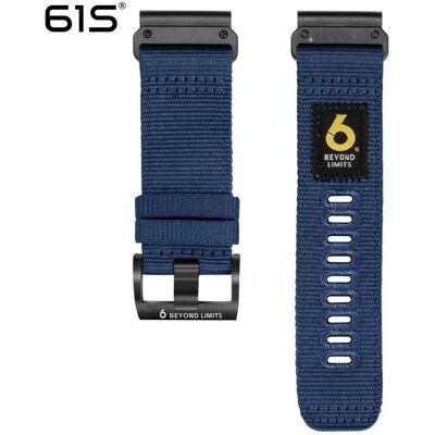 INF Blaues Quick Release Nylon Uhrenarmband kompatibel mit Garmin Fenix 8/7X/6X/Epix Pro 26 mm INF Blaues Quick Release Nylon Uhrenarmband kompatibel mit Garmin Fenix 8/7X/6X/Epix Pro 26 mm