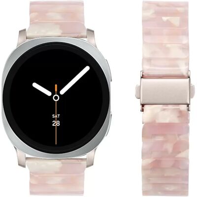 INF Resin Uhrenarmband kompatibel mit Samsung Watch 8/8 Classic - Stilvolles Ersatzarmband Rosa INF Resin Uhrenarmband kompatibel mit Samsung Watch 8/8 Classic - Stilvolles Ersatzarmband Rosa