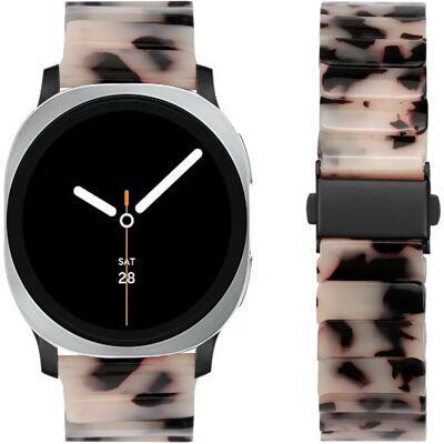 INF Resin Uhrenarmband kompatibel mit Samsung Watch 8/8 Classic - Stilvolles Ersatzarmband Weiß+Schwarz INF Resin Uhrenarmband kompatibel mit Samsung Watch 8/8 Classic - Stilvolles Ersatzarmband Weiß+Schwarz