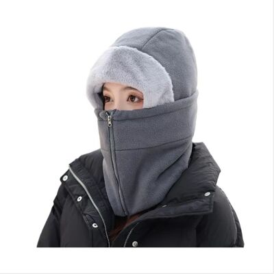 INF Winter Radfahren Winddichte Thermische Gesichtsmaske Nackenwärmer Kapuze - Ultimativer Kälteschutz Grau INF Winter Radfahren Winddichte Thermische Gesichtsmaske Nackenwärmer Kapuze - Ultimativer Kälteschutz Grau