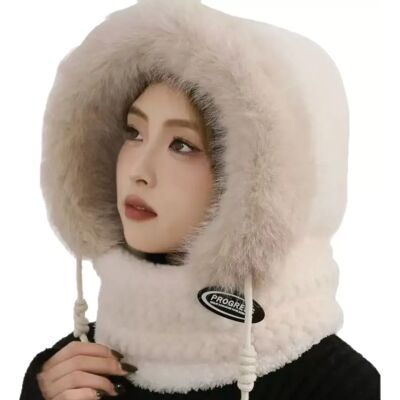 INF Plüsch Fleece Nackenwärmer Mütze - Vielseitige Outdoor-Kopfbedeckung Beige INF Plüsch Fleece Nackenwärmer Mütze - Vielseitige Outdoor-Kopfbedeckung Beige