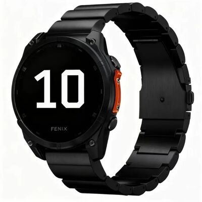 INF 26mm Schnellverschluss-Titanarmband mit flacher Schnalle, kompatibel mit Garmin Fenix 8 Schwarz INF 26mm Schnellverschluss-Titanarmband mit flacher Schnalle, kompatibel mit Garmin Fenix 8 Schwarz