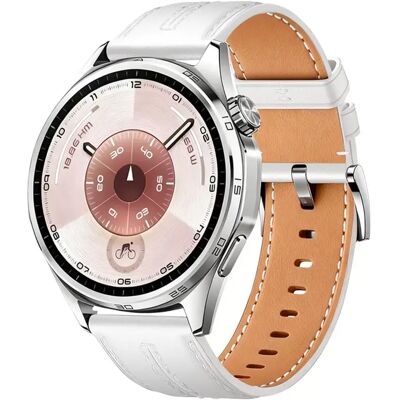 INF Premium Leder Uhrenarmband kompatibel mit Huawei GT6 - 22mm mit verbesserter Schnalle Weiß INF Premium Leder Uhrenarmband kompatibel mit Huawei GT6 - 22mm mit verbesserter Schnalle Weiß