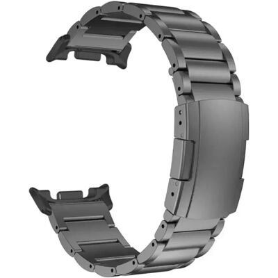INF Titan Metall Uhrenarmband kompatibel mit Samsung Watch Ultra 2 / Ultra 1 - Drei-Perlen-Design mit Schildkröten-Schnalle Grau INF Titan Metall Uhrenarmband kompatibel mit Samsung Watch Ultra 2 / Ultra 1 - Drei-Perlen-Design mit Schildkröten-Schnalle Grau