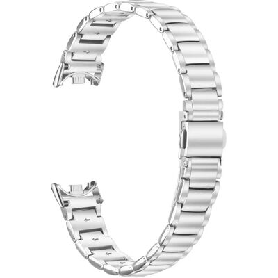 INF Elegantes Edelstahl-Uhrenarmband kompatibel mit Xiaomi Band 8/9/10 - Schlankes Metallarmband Silber INF Elegantes Edelstahl-Uhrenarmband kompatibel mit Xiaomi Band 8/9/10 - Schlankes Metallarmband Silber
