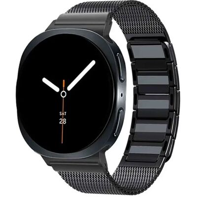 INF Magnetisches Edelstahl-Uhrenarmband kompatibel mit Samsung Watch8/8 Classic - Mehrere Farben Schwarz INF Magnetisches Edelstahl-Uhrenarmband kompatibel mit Samsung Watch8/8 Classic - Mehrere Farben Schwarz