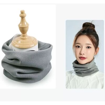 INF Winter Warmer Fleece-Nackengamasche - Winddichter Thermischer Nackenwärmer für Damen und Herren Grau INF Winter Warmer Fleece-Nackengamasche - Winddichter Thermischer Nackenwärmer für Damen und Herren Grau