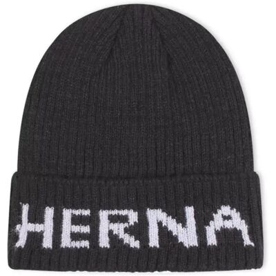 INF Unisex Buchstaben Fleece Gefütterte Strickmütze - Warme und stilvolle Wintermütze Schwarz INF Unisex Buchstaben Fleece Gefütterte Strickmütze - Warme und stilvolle Wintermütze Schwarz
