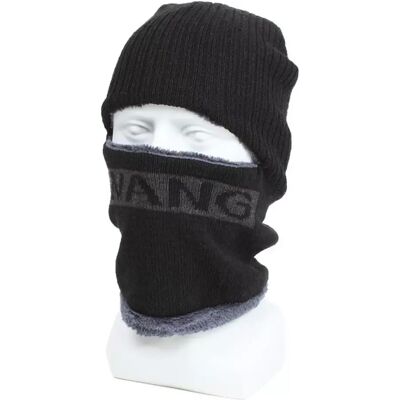 INF Outdoor Fahrrad Winddichte Thermo-Strickmütze - Gesichtsmaske & Nackenwärmer Schwarz INF Outdoor Fahrrad Winddichte Thermo-Strickmütze - Gesichtsmaske & Nackenwärmer Schwarz