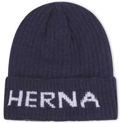 INF Unisex Buchstaben Fleece Gefütterte Strickmütze - Warme und stilvolle Wintermütze Dunkelblau INF Unisex Buchstaben Fleece Gefütterte Strickmütze - Warme und stilvolle Wintermütze Dunkelblau