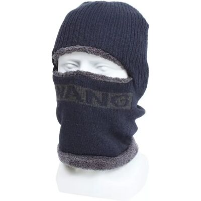 INF Outdoor Fahrrad Winddichte Thermo-Strickmütze - Gesichtsmaske & Nackenwärmer Dunkelblau INF Outdoor Fahrrad Winddichte Thermo-Strickmütze - Gesichtsmaske & Nackenwärmer Dunkelblau