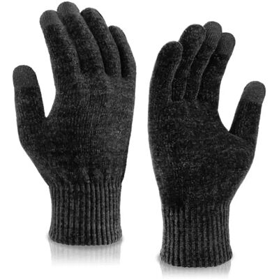 INF Gestrickte Touchscreen-Handschuhe - Einheitsgröße (1 Paar) Grau INF Gestrickte Touchscreen-Handschuhe - Einheitsgröße (1 Paar) Grau