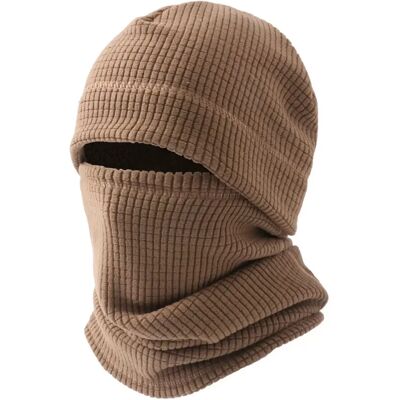INF Outdoor Windproof Fleece Hat und Neck Gaiter Set - Polyester Wärme für Herren und Damen Khaki INF Outdoor Windproof Fleece Hat und Neck Gaiter Set - Polyester Wärme für Herren und Damen Khaki