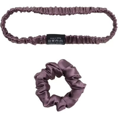 INF Haarband und Haargummi aus 100 % Seide – ideal zum Schutz der Haare und für Yoga Blasses Lila INF Haarband und Haargummi aus 100 % Seide – ideal zum Schutz der Haare und für Yoga Blasses Lila