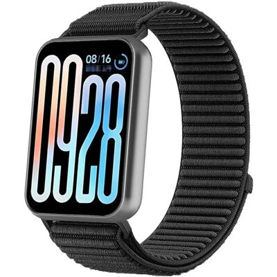 INF Schnellwechsel-Nylon-Klett-Uhrenarmband, kompatibel mit Redmi 6/5/4 — Atmungsaktives gewebtes Sportband Schwarz INF Schnellwechsel-Nylon-Klett-Uhrenarmband, kompatibel mit Redmi 6/5/4 — Atmungsaktives gewebtes Sportband Schwarz