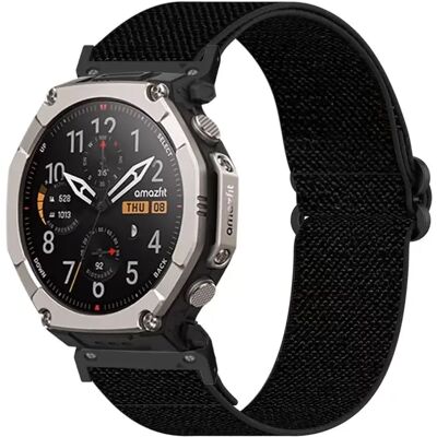 INF Ersatz-Nylon-Uhrenarmband, kompatibel mit Amazfit T-Rex Ultra 2 26mm - Elastische Faltschließe, 25cm x 2.4cm, Mehrere Farben Schwarz INF Ersatz-Nylon-Uhrenarmband, kompatibel mit Amazfit T-Rex Ultra 2 26mm - Elastische Faltschließe, 25cm x 2.4cm, Mehrere Farben Schwarz