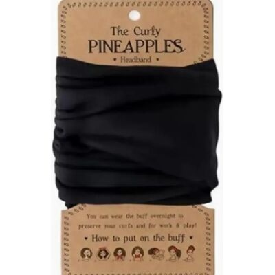 INF Curly Pineapple Stirnband für Damen – Polyester Haar-Buff, Mehrere Farben, 35cm x27cm x0.5cm Schwarz INF Curly Pineapple Stirnband für Damen – Polyester Haar-Buff, Mehrere Farben, 35cm x27cm x0.5cm Schwarz