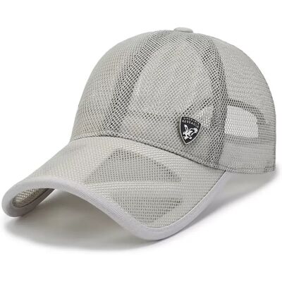INF Sonnenschutz-Baseballcap — Leichte, atmungsaktive Polyester-Kappe mit UV-Schutz für Angeln und Outdoorsport Hellgrau INF Sonnenschutz-Baseballcap — Leichte, atmungsaktive Polyester-Kappe mit UV-Schutz für Angeln und Outdoorsport Hellgrau