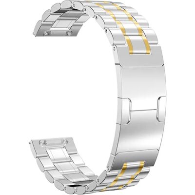 INF Schnellwechsel Edelstahl-Uhrenarmband kompatibel mit Longines 5-Glied Originalschließe — Magnetischer Schnellverschluss, Gold INF Schnellwechsel Edelstahl-Uhrenarmband kompatibel mit Longines 5-Glied Originalschließe — Magnetischer Schnellverschluss, Gold