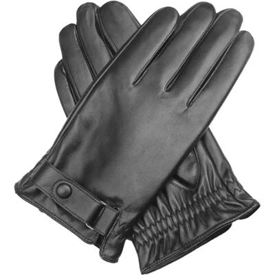 INF Warme Herren-Handschuhe aus schwarzem Schafsleder für Winterfahrten & Motorradfahren XL INF Warme Herren-Handschuhe aus schwarzem Schafsleder für Winterfahrten & Motorradfahren XL