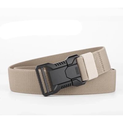 INF Outdoor-Canvas-Gürtel für Herren mit lochloser Schnellverschluss-Schnalle, Polyester, passt Taille 33-37, 70-95kg, mehrere Khaki INF Outdoor-Canvas-Gürtel für Herren mit lochloser Schnellverschluss-Schnalle, Polyester, passt Taille 33-37, 70-95kg, mehrere Khaki