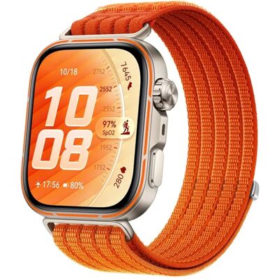 INF Atmungsames Nylon-Klett-Uhrenarmband mit Car-Stitch-Design, kompatibel mit Samsung und kompatibel mit Huawei, 20mm Orange INF Atmungsames Nylon-Klett-Uhrenarmband mit Car-Stitch-Design, kompatibel mit Samsung und kompatibel mit Huawei, 20mm Orange