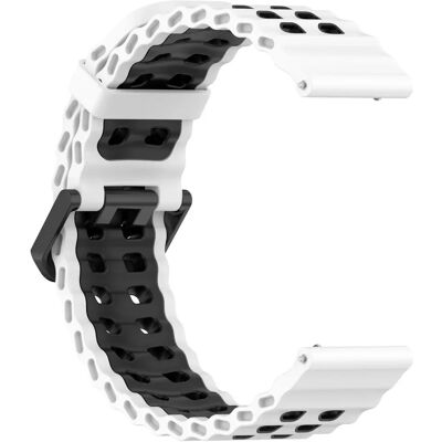 INF 22mm Silikon-Uhrenarmband mit doppelter Belüftung und Connector, kompatibel mit Huami REX 2+ INF 22mm Silikon-Uhrenarmband mit doppelter Belüftung und Connector, kompatibel mit Huami REX 2+