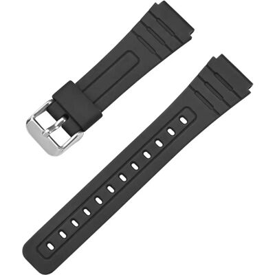 INF Uhrenarmband, 18 mm Anstoßbreite - Schwarz INF Uhrenarmband, 18 mm Anstoßbreite - Schwarz
