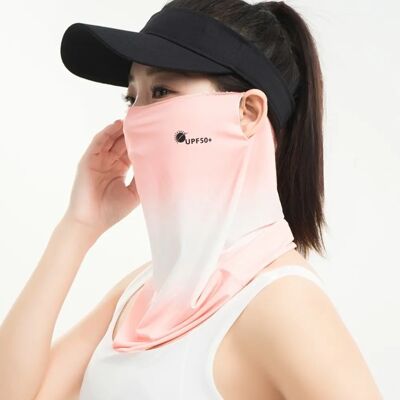 INF Sommer-Cooling Fahrrad-Gesichtsmaske — Ice-Feel Nylon, atmungsaktives Mesh, UV-Schutz, verstellbare Ohrschlaufen Orange INF Sommer-Cooling Fahrrad-Gesichtsmaske — Ice-Feel Nylon, atmungsaktives Mesh, UV-Schutz, verstellbare Ohrschlaufen Orange
