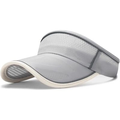 INF Verstellbare Schirmmütze mit offener Oberseite — Schnelltrocknendes Polyester, leicht für Laufen und Outdoor-Sport Grau INF Verstellbare Schirmmütze mit offener Oberseite — Schnelltrocknendes Polyester, leicht für Laufen und Outdoor-Sport Grau