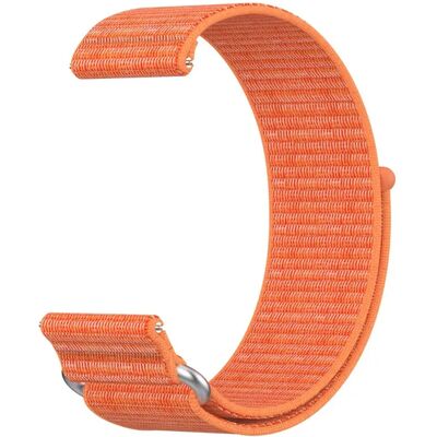 INF Universelles zweiteiliges Nylon-Uhrenarmband (ohne Steg) – Schnellverschluss, verstellbar mit Klettverschluss, kompatibel Orange INF Universelles zweiteiliges Nylon-Uhrenarmband (ohne Steg) – Schnellverschluss, verstellbar mit Klettverschluss, kompatibel Orange
