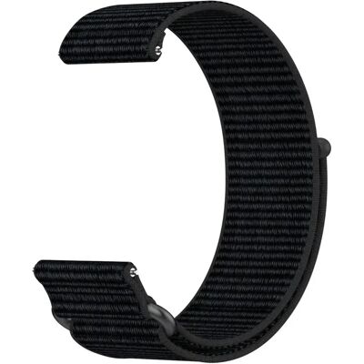 INF Universelles zweiteiliges Nylon-Uhrenarmband (ohne Steg) – Schnellverschluss, verstellbar mit Klettverschluss, kompatibel Schwarz INF Universelles zweiteiliges Nylon-Uhrenarmband (ohne Steg) – Schnellverschluss, verstellbar mit Klettverschluss, kompatibel Schwarz